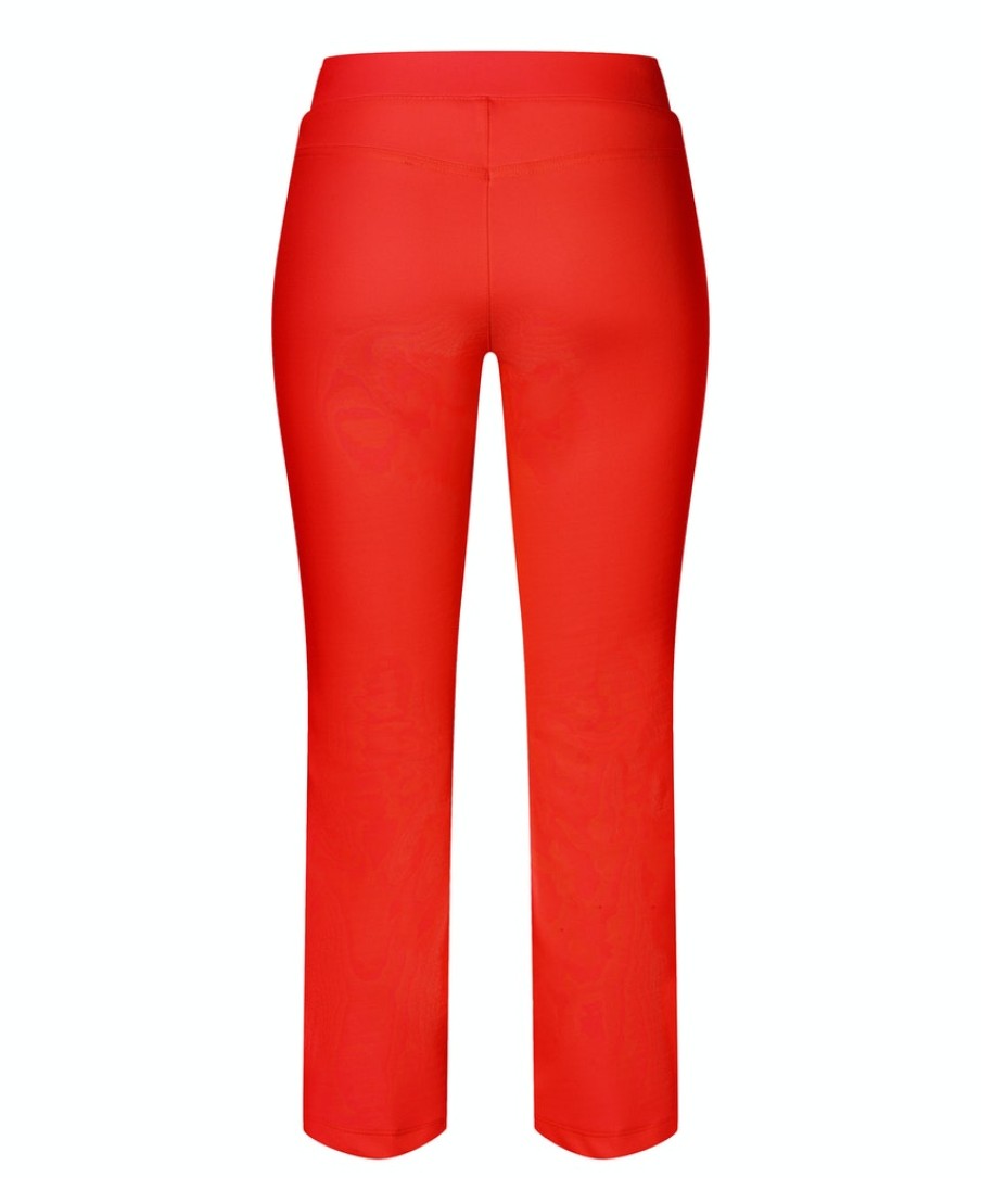 Women scarpa rossa Pants | Cambio Trousers Ranee Easy Kick- Shocking Red