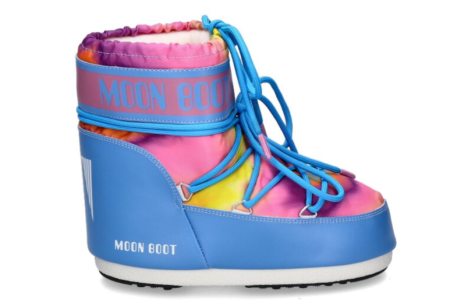 Women scarpa rossa Warm Lining | Moon Boot Snowboot Icon Low Tie Dye- Blue