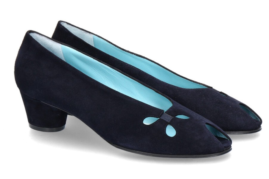 Women scarpa rossa Peeptoes | Thierry Rabotin Peeptoe Samuel Camoscio Navy