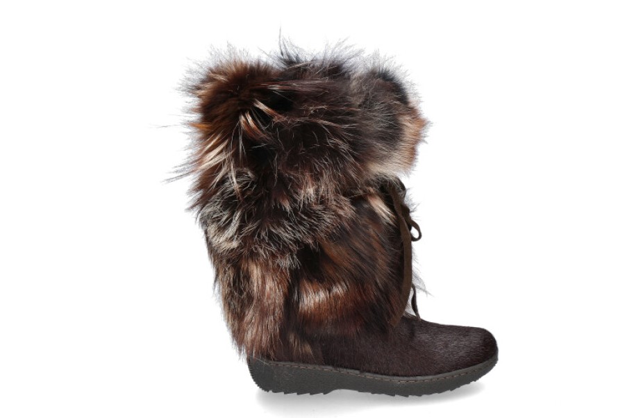 Women scarpa rossa Fur Boots | Oscar Sport Fur Boots Volpe T.Moro Matilde