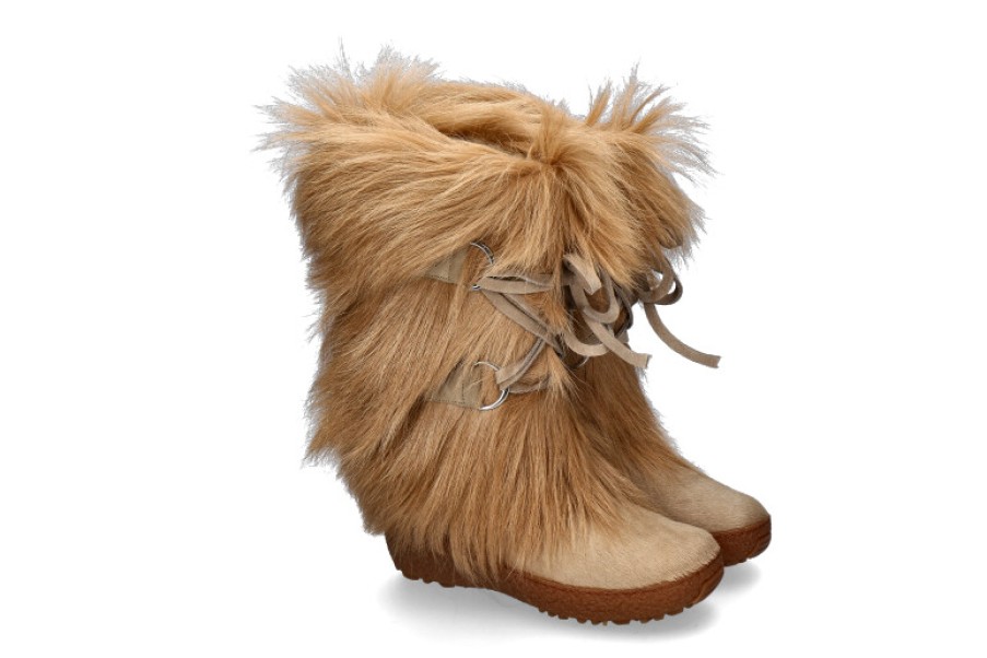 Women scarpa rossa Fur Boots | Oscar Sport Fur Boots Arisa Beige