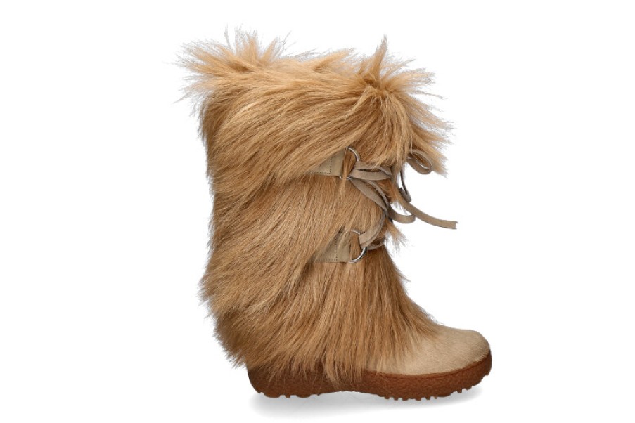 Women scarpa rossa Fur Boots | Oscar Sport Fur Boots Arisa Beige