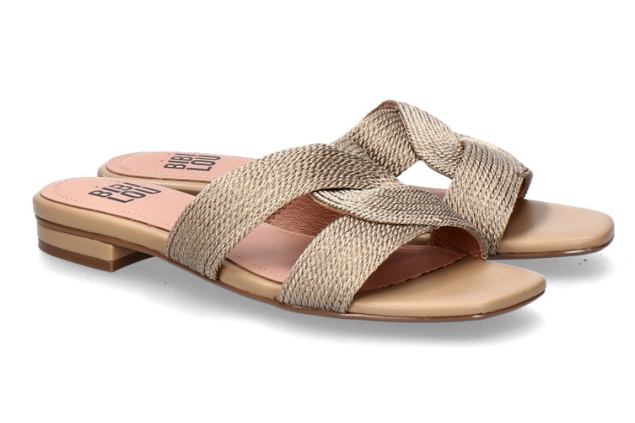 Women scarpa rossa Mules | Bibi Lou Pantolette Ivana- Camel