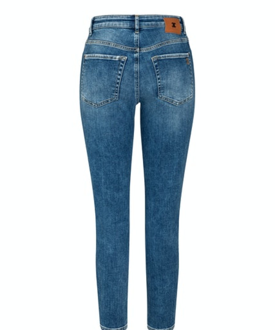 Women scarpa rossa Jeans | Cambio Jeans Paris Ancle Cut -Salty Bleached