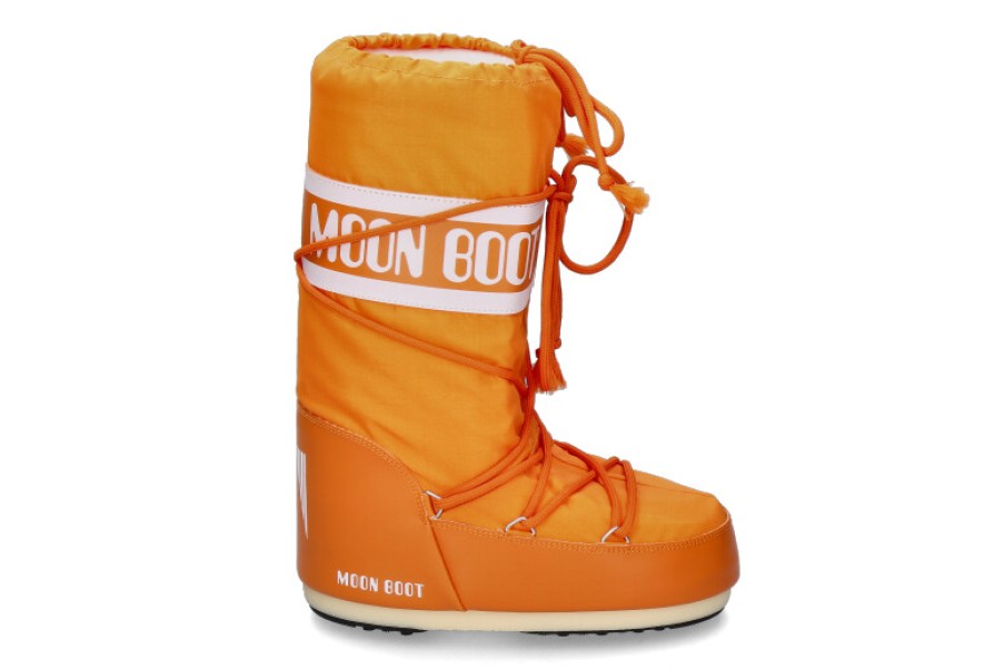 Women scarpa rossa Boots | Moon Boot Snowboot Icon Nylon- Sunny Orange