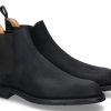 Men scarpa rossa Boots | Crockett & Jones Boot Chelsea 5 Rough- Out Suede- Schwarz