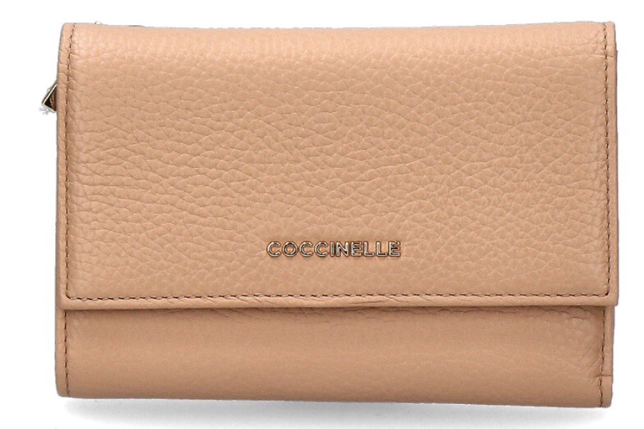 Women scarpa rossa Wallets | Coccinelle Wallet Metallic Soft Toasted