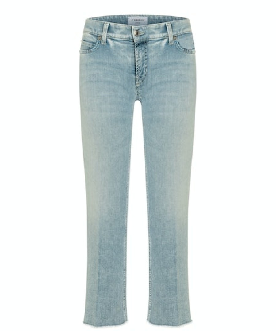 Women scarpa rossa Jeans | Cambio Jeans Francesca -California Sun Bleached & Fringed