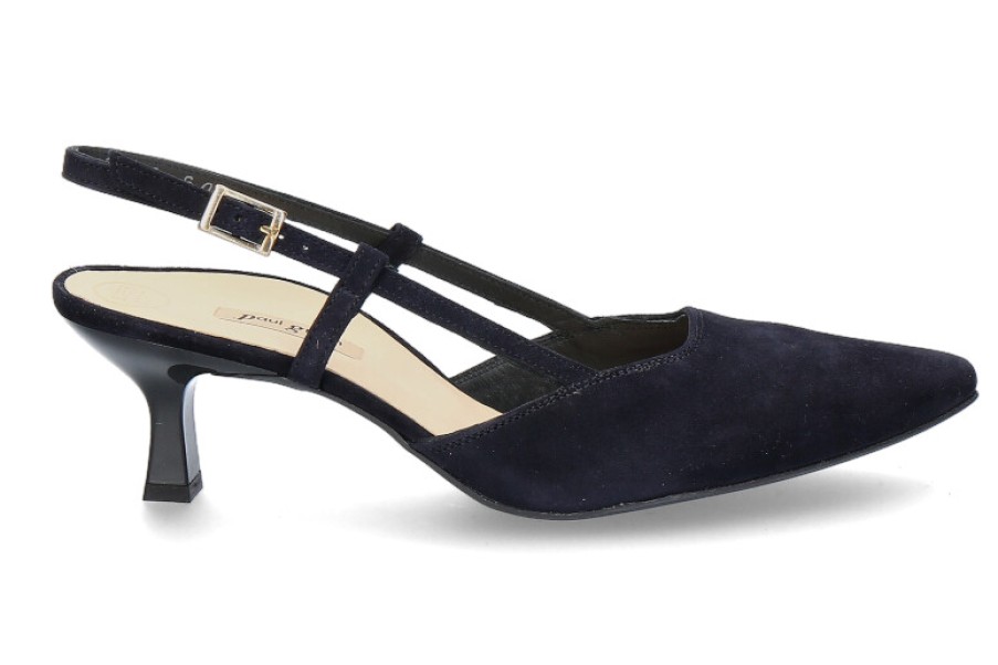 Women scarpa rossa Pumps | Paul Green Slingpumps Samtziege- Blau