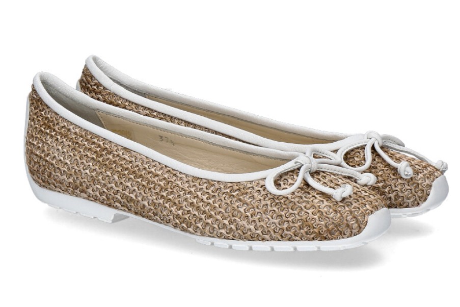 Women scarpa rossa Ballet Flats | Mania Ballerina 2860 Arnica- Bianco/Bast