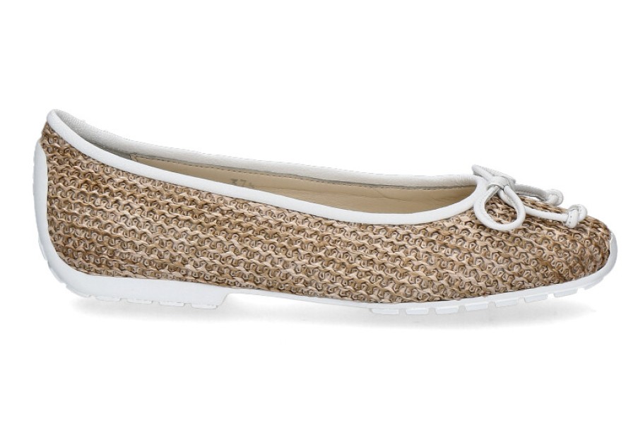 Women scarpa rossa Ballet Flats | Mania Ballerina 2860 Arnica- Bianco/Bast