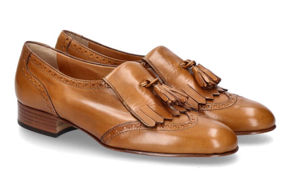 Women scarpa rossa Flats | Maretto Loafer Tostato Cognac