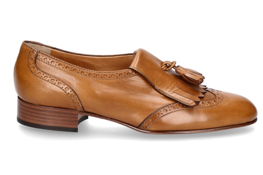 Women scarpa rossa Flats | Maretto Loafer Tostato Cognac