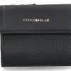 Women scarpa rossa Wallets | Coccinelle Wallet Grain Leather Metallic Soft Noir