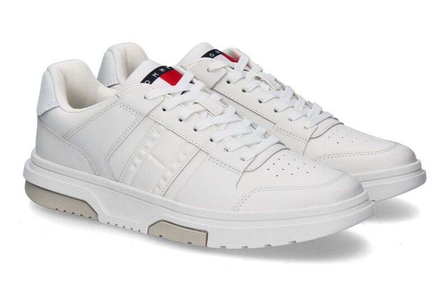 Men scarpa rossa Sneakers | Tommy Hilfiger Herren-Sneaker The Brooklyn- Ecru/Weiss