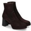 Women scarpa rossa Platform Shoes | Truman'S Plateauboots Camoscio Moro- Dunkelbraun