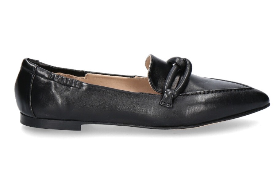 Women scarpa rossa Flats | Pomme D'Or Slipper Grace Glove- Schwarz