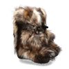 Women scarpa rossa Fur Boots | Diavolezza Fur Boots Mix Beige Fox Pom Pom Fox Fur