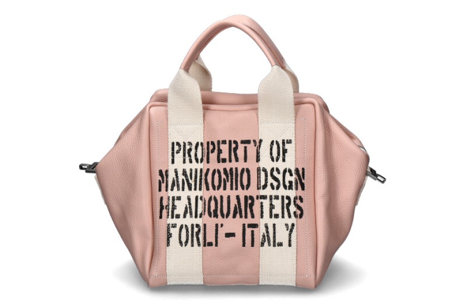 Women scarpa rossa Hand Bags | Manikomio Design Tasche Icon 24 Leather- Rosa