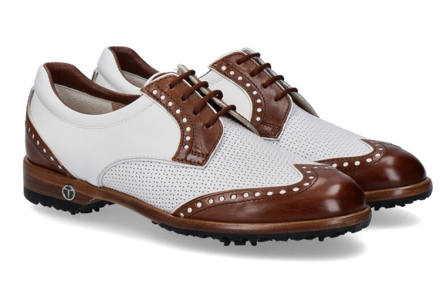 Women scarpa rossa Golf Shoes | Tee Golf Shoes Women'S - Golf Shoe Sally Sapin Brandy Bianco