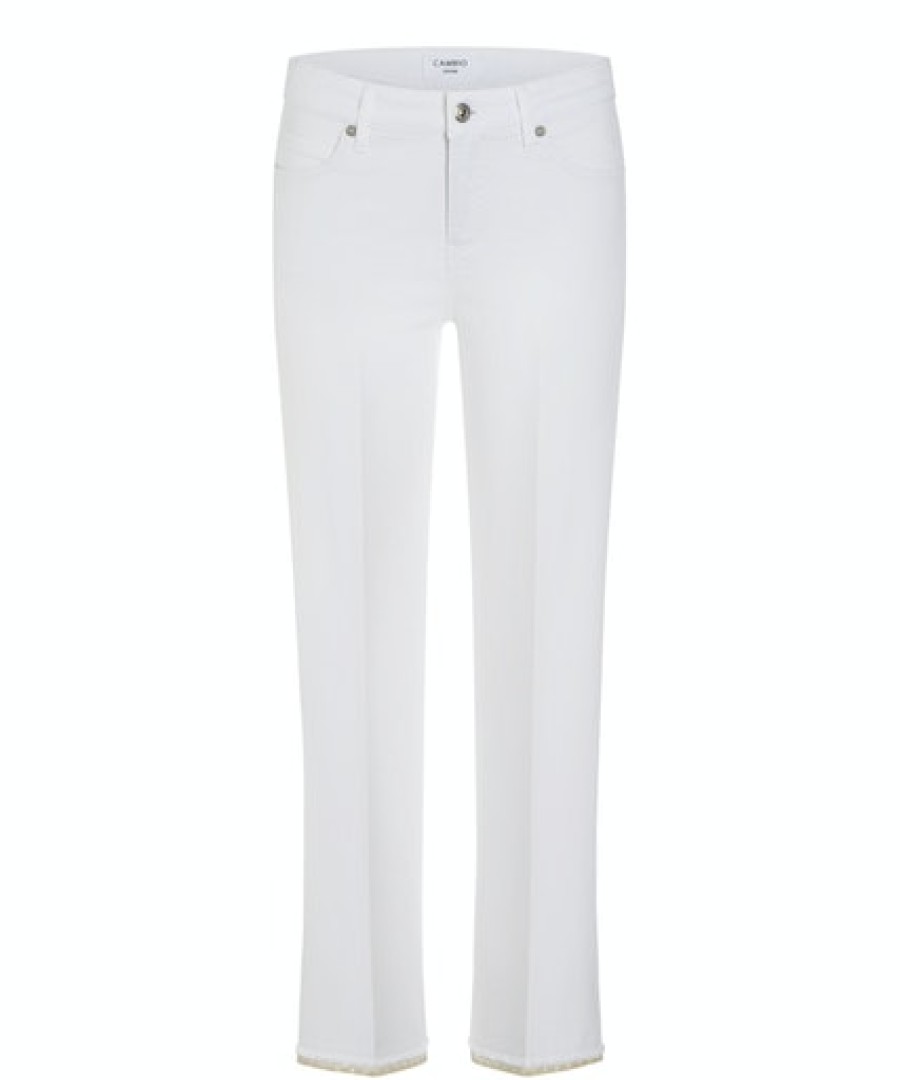 Women scarpa rossa Jeans | Cambio Jeans Paris Easy Kick -Classy White