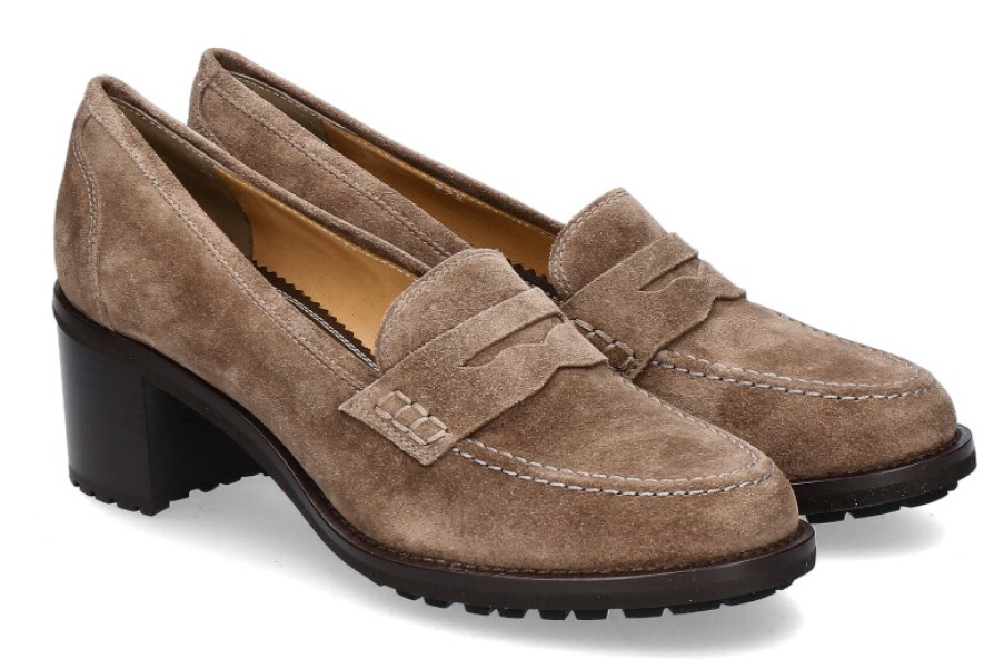 Women scarpa rossa Loafers | Truman'S Trotteur London 8683- Taupe