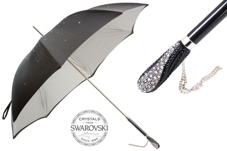 Women scarpa rossa Umbrellas | Pasotti Umbrella Nero Swarovski Strass