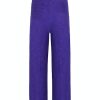 Women scarpa rossa Pants | Cambio Trousers Cameron Frontpocket French Tweed -Dark Purple