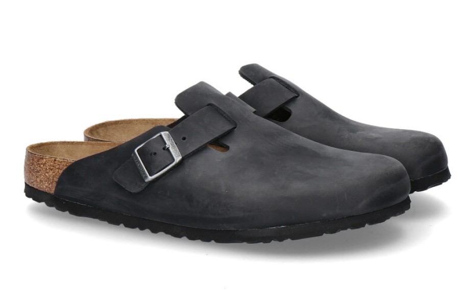 Men scarpa rossa House Slippers | Birkenstock Clogs Boston Normal Black