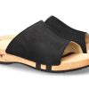 Women scarpa rossa House Slippers | Woody Wooden Mules Anja Nappa Nero