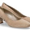 Women scarpa rossa Pumps | Dirndl + Bua Trachten-Pumps 1849 Velours- Hazel Hellbraun