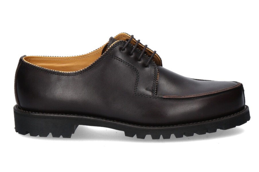 Men scarpa rossa Oxfords | Ludwig Reiter Lace-Up Norweger Juchtenleder Mocca