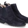 Women scarpa rossa Ankle Boots | Brunate Ankle Boots Lined Dany Camoscio Blu Elastico Nero