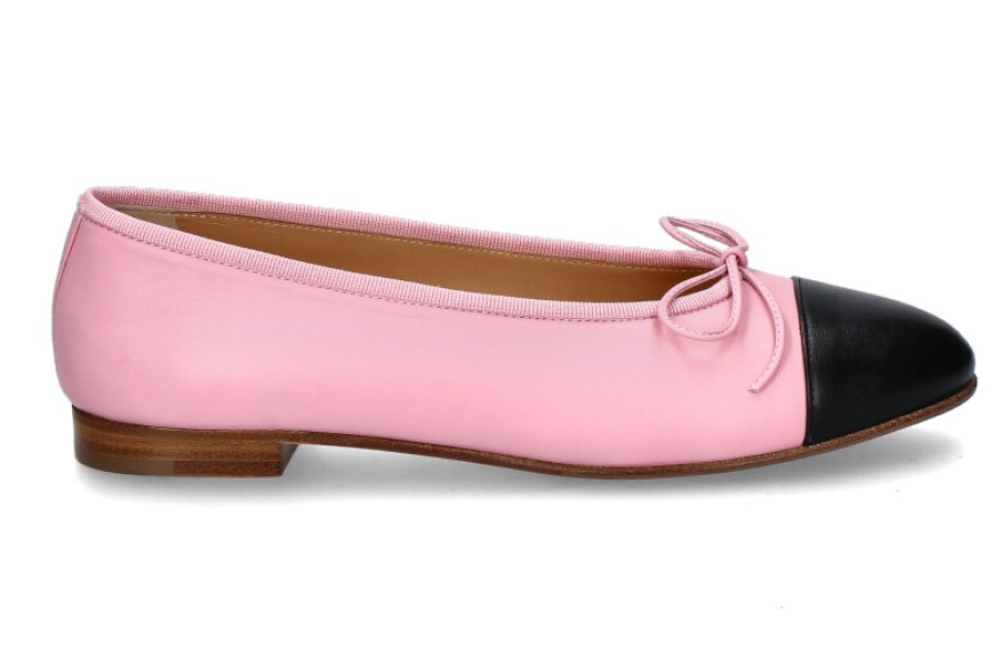 Women scarpa rossa Ballet Flats | Unutzer Ballerina 963 Nappa 168- Pink/Black