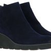 Women scarpa rossa Wedges | Brunate Wedge Ankle Boots Neon Camoscio Blu