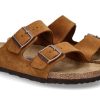 Men scarpa rossa House Slippers | Birkenstock Mules Schmal Arizona Bs Veloursleder Mink