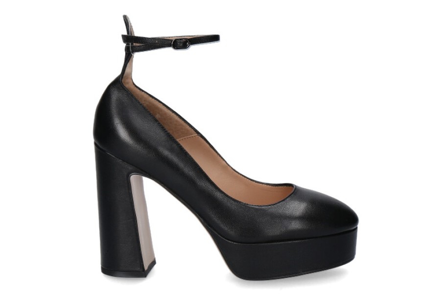 Women scarpa rossa Platform Shoes | Lola Cruz Platform Pumps Nappa Negro