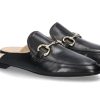 Women scarpa rossa Mules | Pomme D'Or Sabot Georgia Glove- Nero/Schwarz