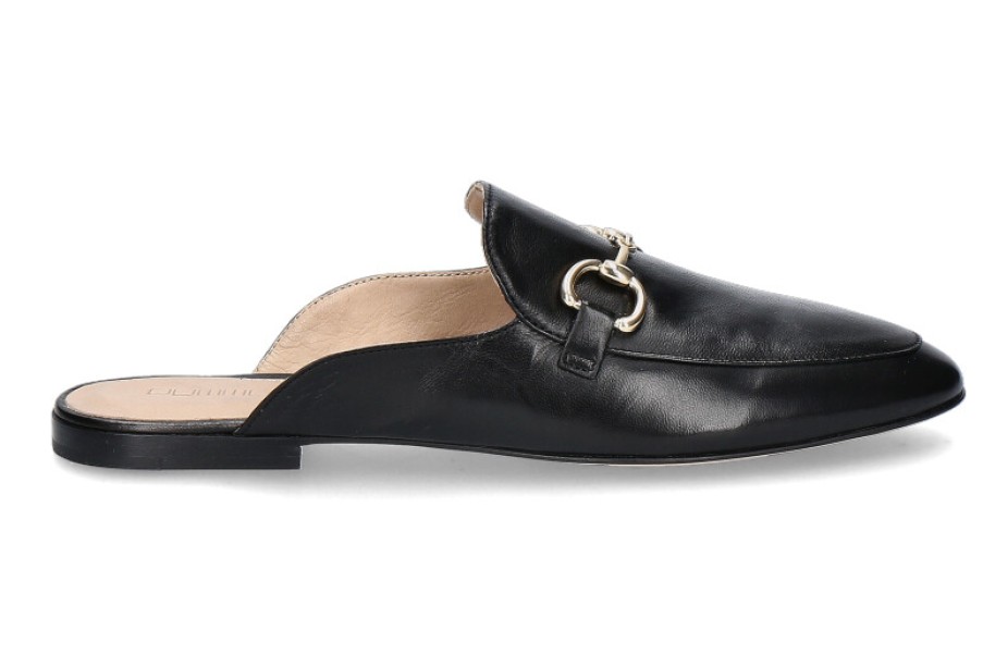 Women scarpa rossa Mules | Pomme D'Or Sabot Georgia Glove- Nero/Schwarz