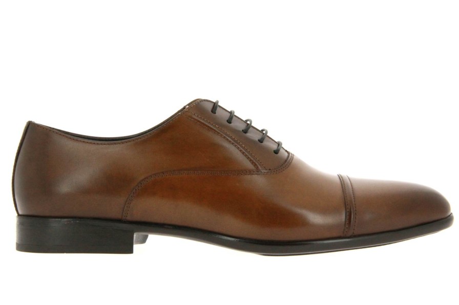 Men scarpa rossa Oxfords | Doucal´S Lace-Up Cavallo Cuoio Moro