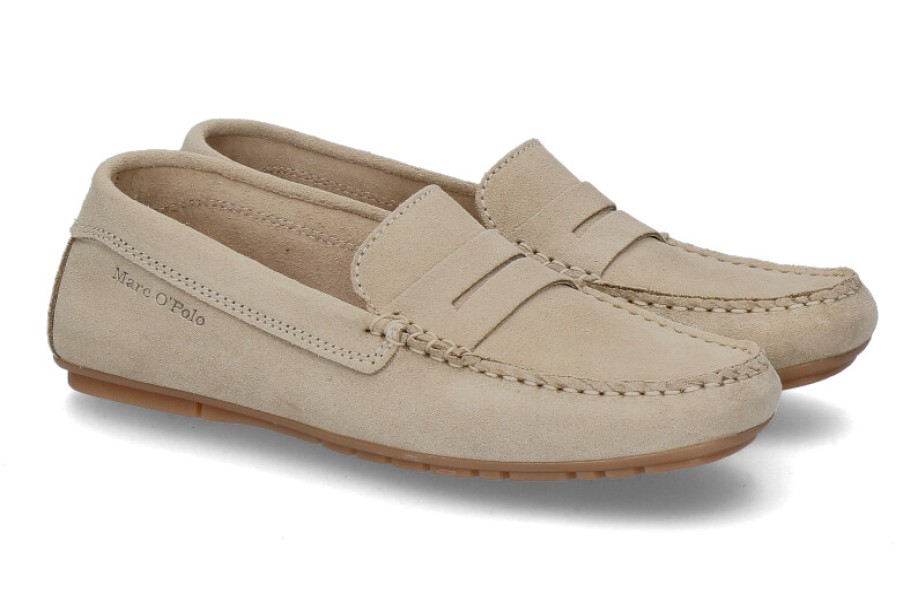 Women scarpa rossa Moccasins | Marc O´Polo Moccasin 715 Sand