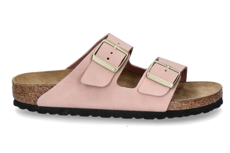 Women scarpa rossa House Slippers | Birkenstock Pantolette Arizona Schmal- Soft Pink