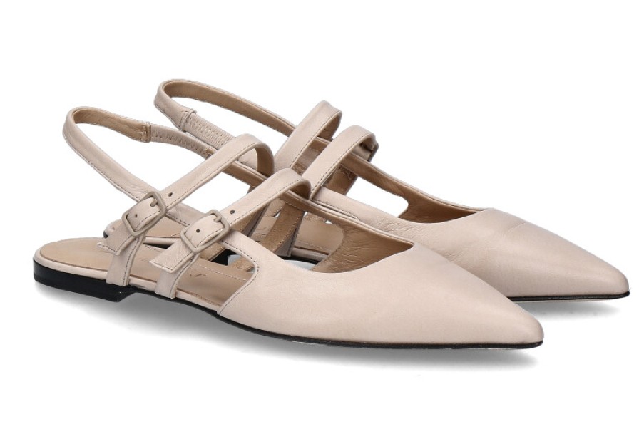 Women scarpa rossa Ballet Flats | Pomme D'Or Slingballerina Glove Cuoio- Sand