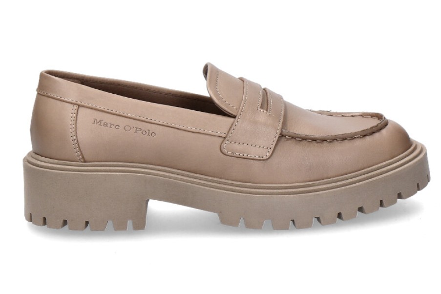 Women scarpa rossa Lace-Up | Marc O' Polo Loafer Taupe