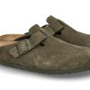 Men scarpa rossa Sandals | Birkenstock Clogs Boston Normal Suede- Modern Thyme Grun