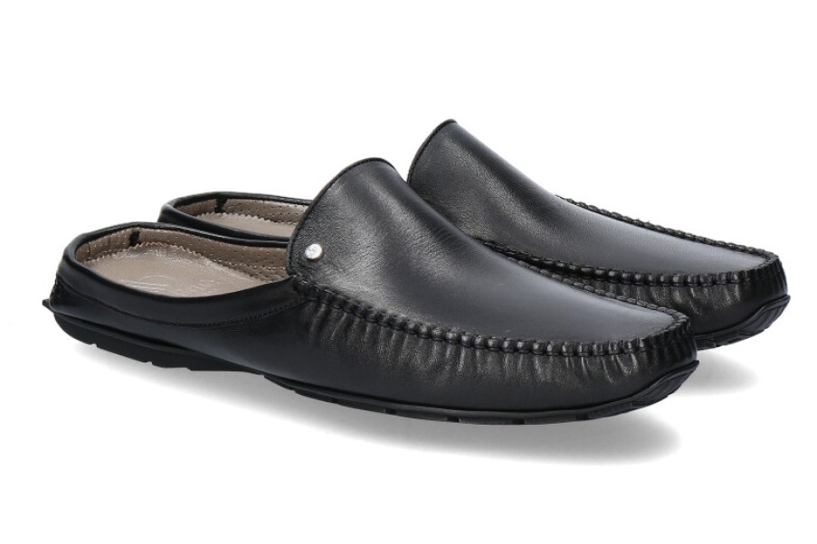 Men scarpa rossa Sandals | Aldo Brue Mules Nappa Lux Nero