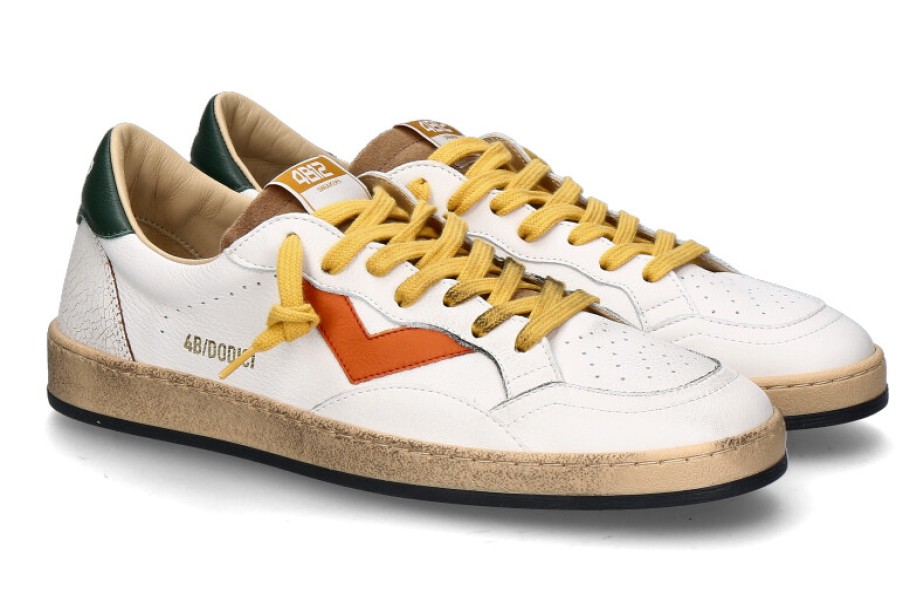 Men scarpa rossa Sneakers | 4B12 Herren-Sneaker Play.New U57- Bianco/Verde/Arancio