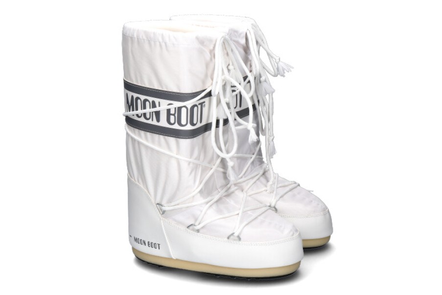 Women scarpa rossa Boots | Moon Boot Snow Boots Nylon White