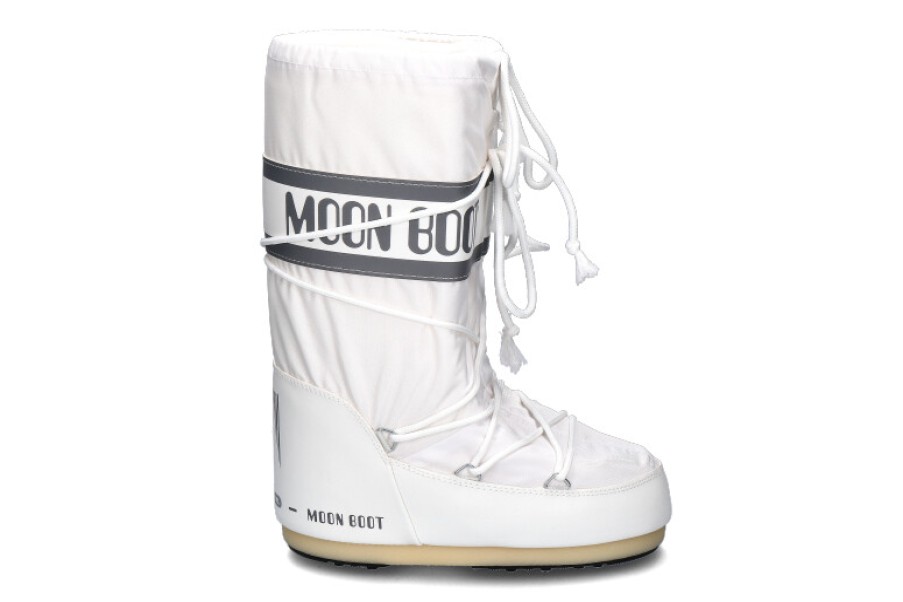 Women scarpa rossa Boots | Moon Boot Snow Boots Nylon White