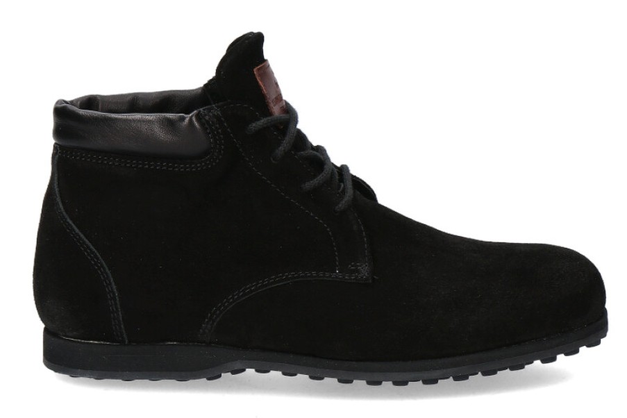 Men scarpa rossa Warm Lining | Ludwig Reiter Lace-Up Ankle Boots Grinzinger Suede Black